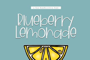 Blueberry Lemonade: A Fresh Take on Handwritten Typography