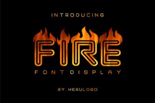 Fire: A Bold and Dynamic Display Font for BBQ and Grill Themes
