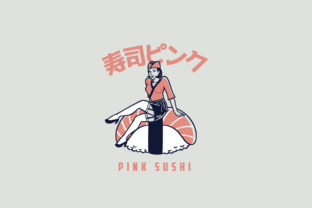 Pink Sushi Logo Template: A Modern Design Solution for Creative Professionals