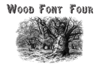 Wood Font Four: A Stylish Choice for Nature-Inspired Design
